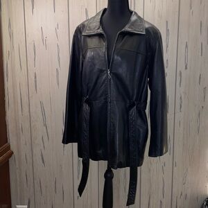 Jacqueline Ferrar Genuine Lambskin Jacket Women’s Size Petite Large